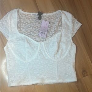 Target White Crop Top Essential